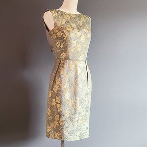 50's Chartreuse Wiggle Dress by Ann Barry jr